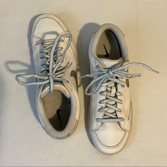 Nike mens Capri retro sneakers blue white silver size 11 - Picture 6 of 11